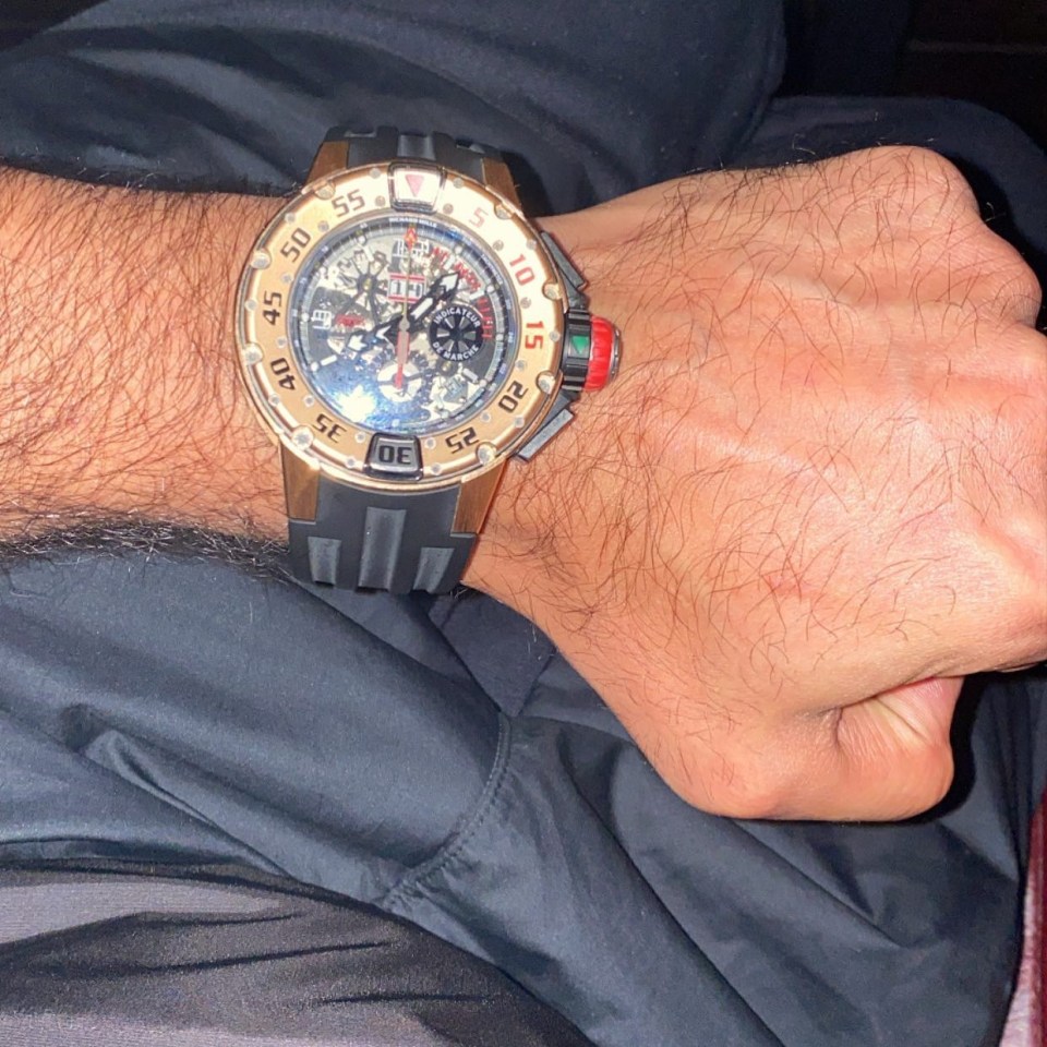 Another of the pricey watches Khan has shown off to his fans