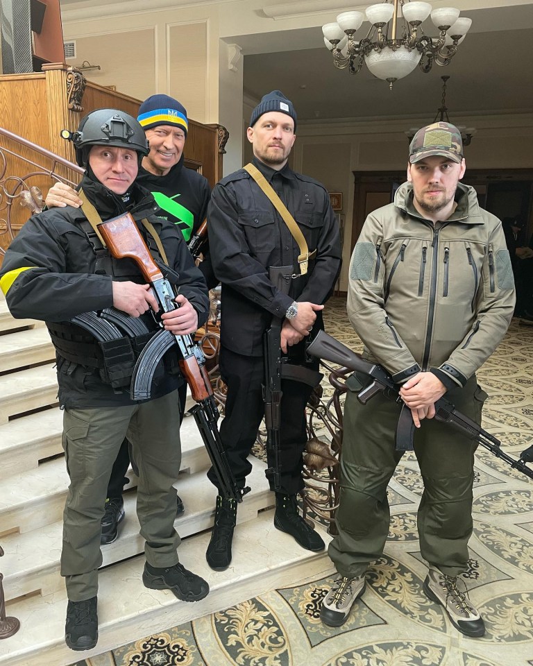 Oleksandr Usyk still managed to join the Ukrainian army to fight off Russia’s aggressions