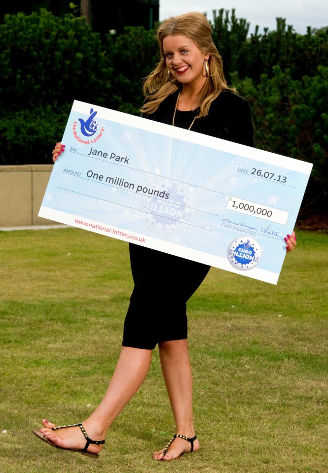 At the time of her £1million win, which saw her become the youngest Euromillions winner, Jane was working as an admin temp earning £8-an-hour