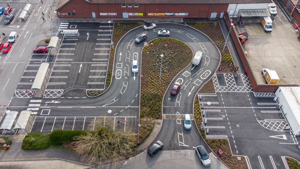 Sainsbury's is driving customers round the bend with a new car park layout