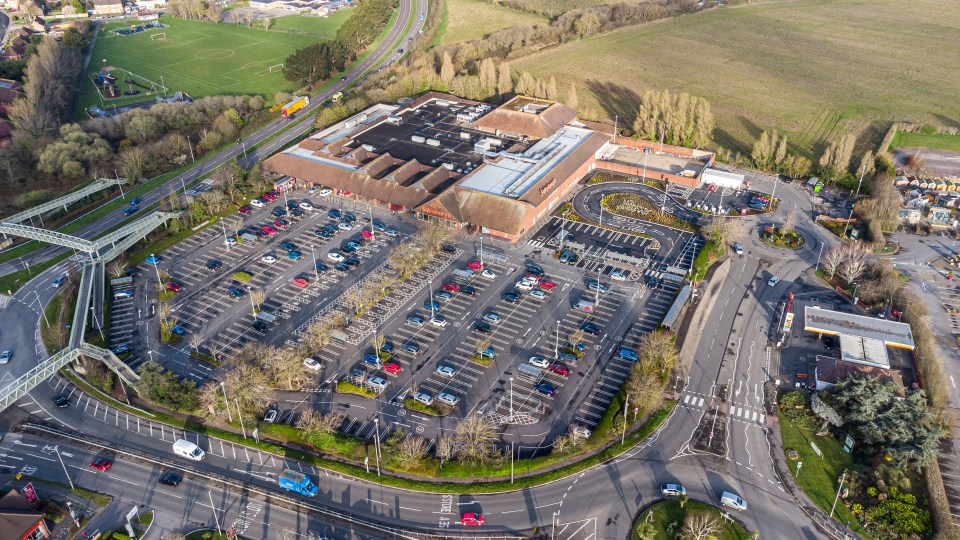 Customers say the freshly tarmacked black track and white lines make the car park appear like the Driving School found at Legoland