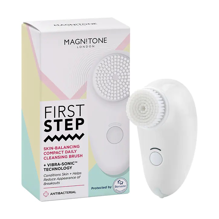 The Magnitone First Step Vibra Sonic cleansing brush is £26.79 at Lookfantastic.com