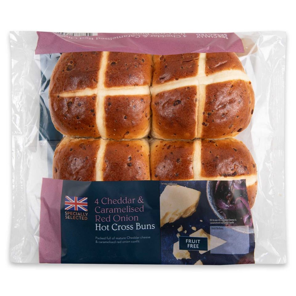 Save 20p on selected packs of hot cross buns at Aldi