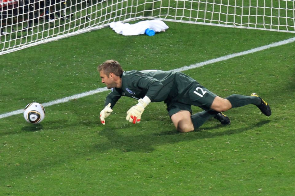 Rob Green won 12 England caps but is still best remembered for this error that gave the USA a leveller in a 1-1 World Cup draw in 2010