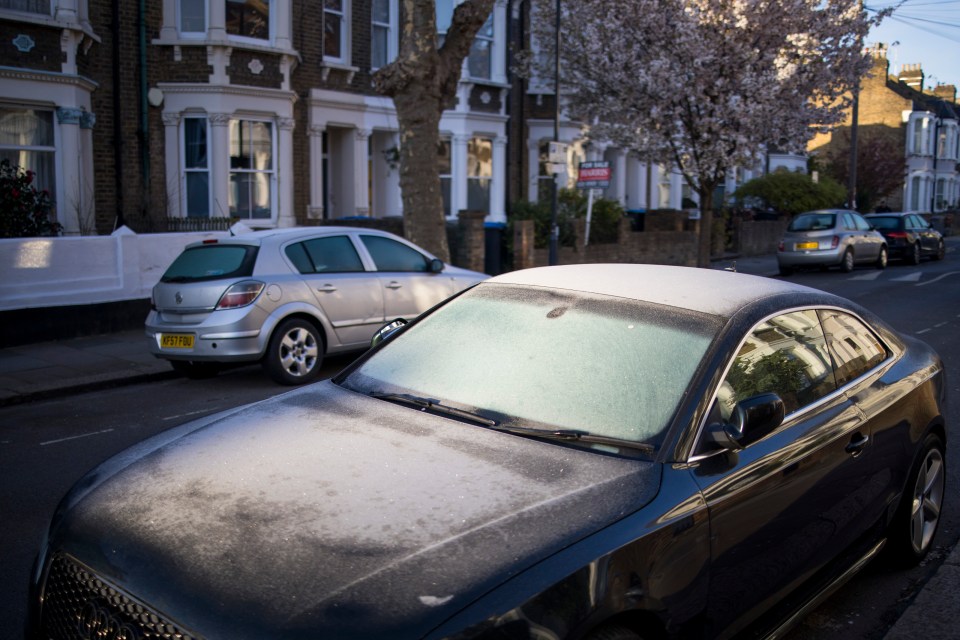 Many woke up to their cars covered in frost this morning