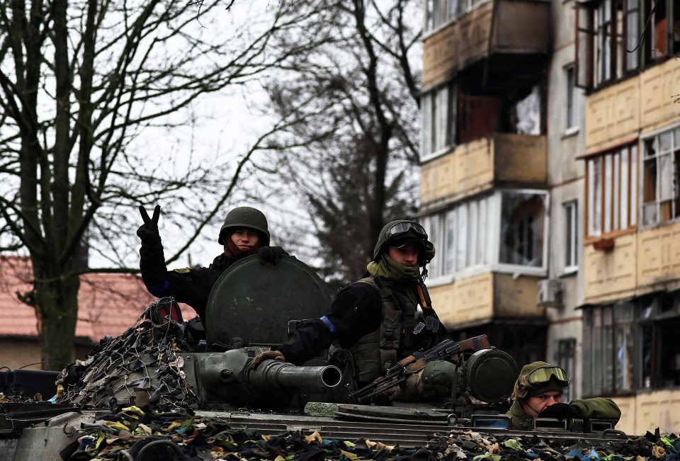 Ukrainian soldiers reclaimed Bucha at the weekend