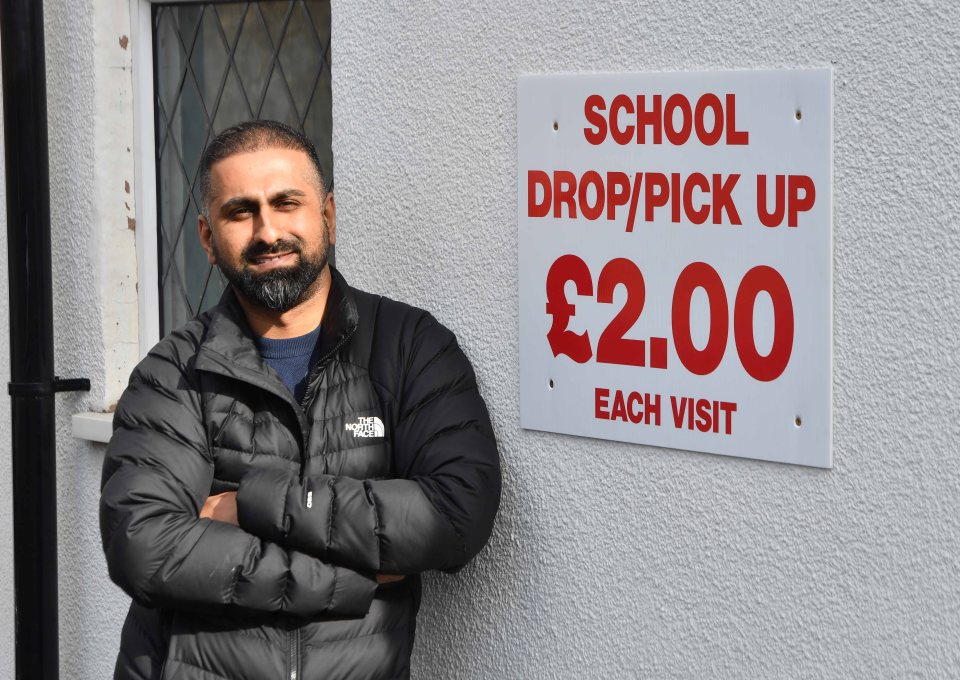 Akeel has his eyes on the school run market with £2 offers for drop-off and pick-up slots on weekdays - no parents have taken this up yet