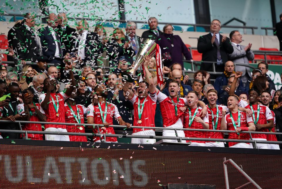 Rotherham lifted the Papa John's trophy after a dramatic win over Sutton United