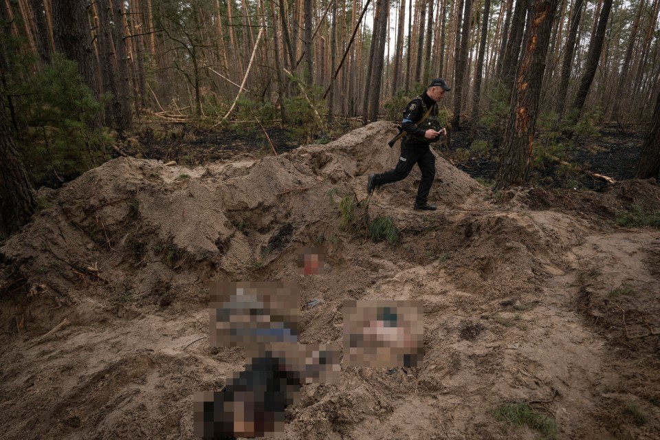 The mayor of Motyzhyn was among four bodies uncovered in a pit in a forest west of Kyiv