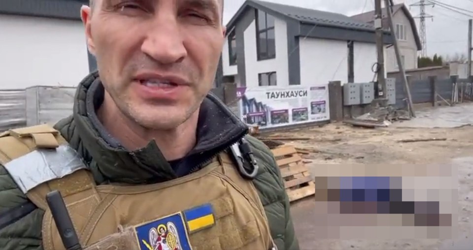 Wladimir Klitschko posted a video of executed civilians in Bucha