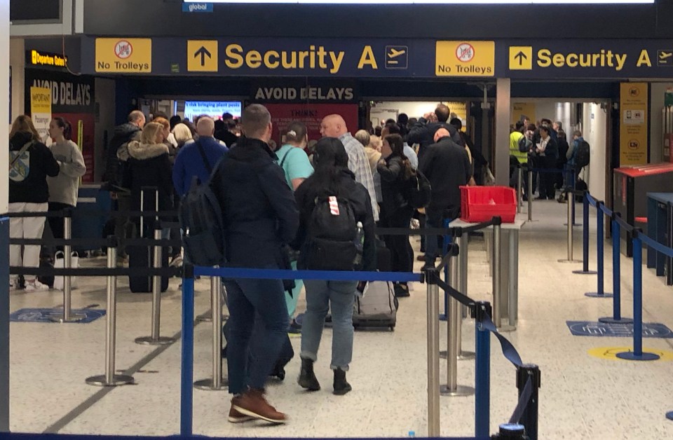 Passengers travelling through Manchester Airport have faced more chaos this morning