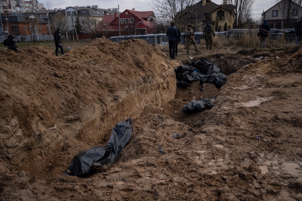 Bodies have been found in a mass grave in Bucha