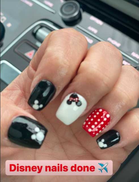 Sue Radford showed off her glam Disney nails ahead of her luxury trip to Florida with her 22 kids