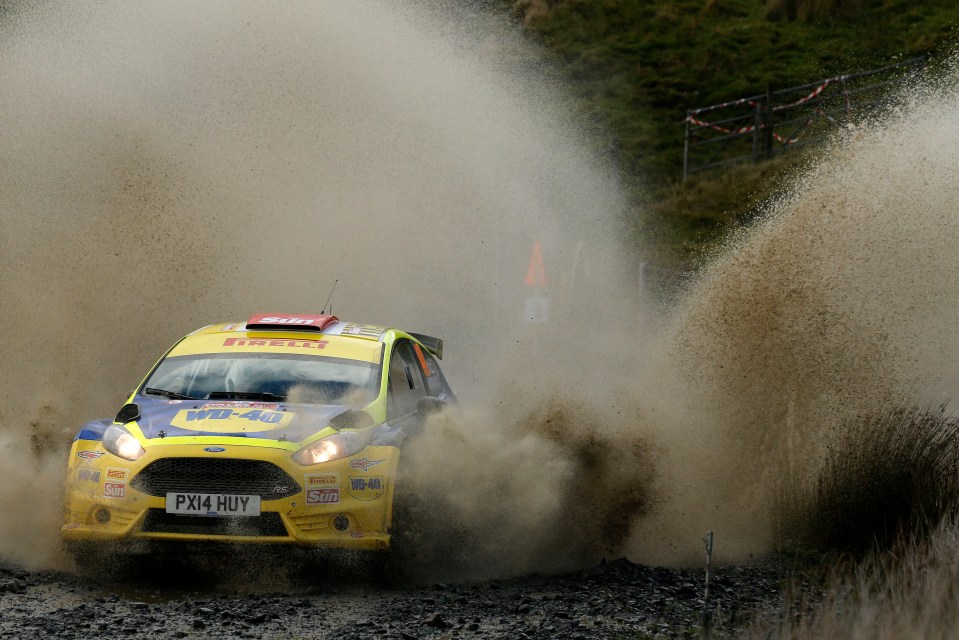 Rally car - a Fiesta being tested in 2015