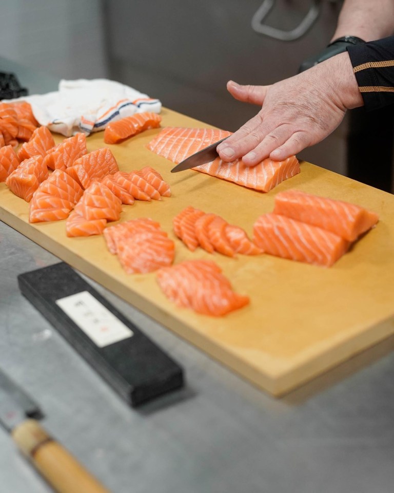 Masters champions were for once happy to see slices, with sushi and sashimi on Hideki Matsuyama's menu