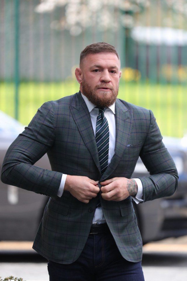 Conor McGregor arrived at Blanchardstown District Court in Dublin this morning