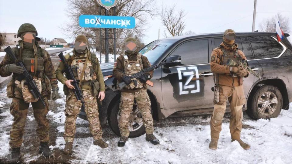 The group have been seen near the city of Kharkiv