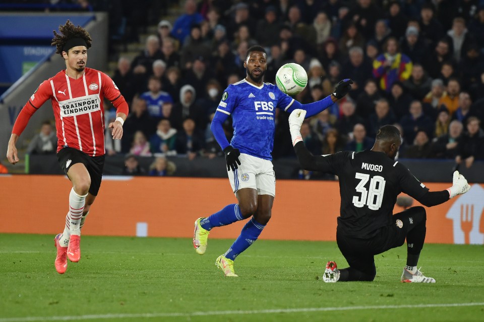 Kelechi Iheanacho also came close to scoring in the first and second half but wasted the opportunities that fell his way