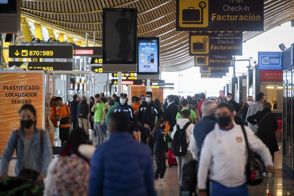 Brits have complained of huge queues at the airport due to a lack of staff