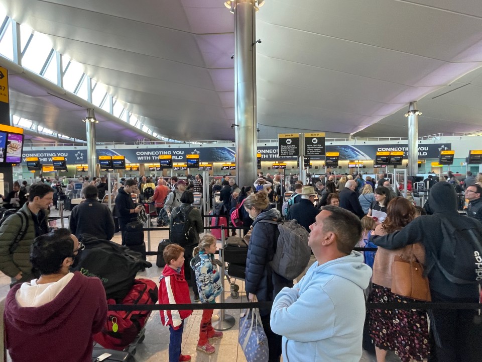 Flights are also being cancelled at Heathrow and Gatwick, with would-be air passengers warned to check carefully before leaving