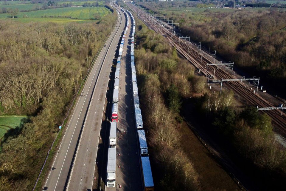 Queues also continue across to Dover, due to the P&O cancellations and bad weather