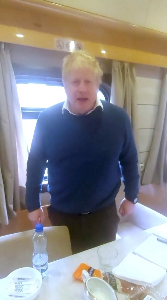 Now, footage of the PM’s train journey from Poland to Ukraine has revealed how he got into the warzone this week