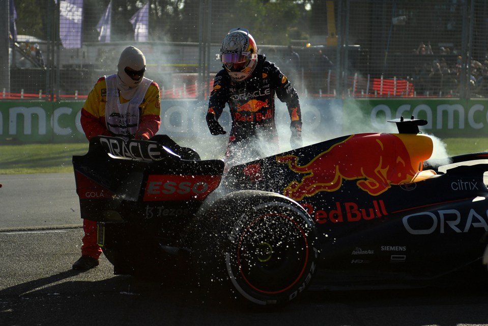 Verstappen had to retire from the race during lap 39