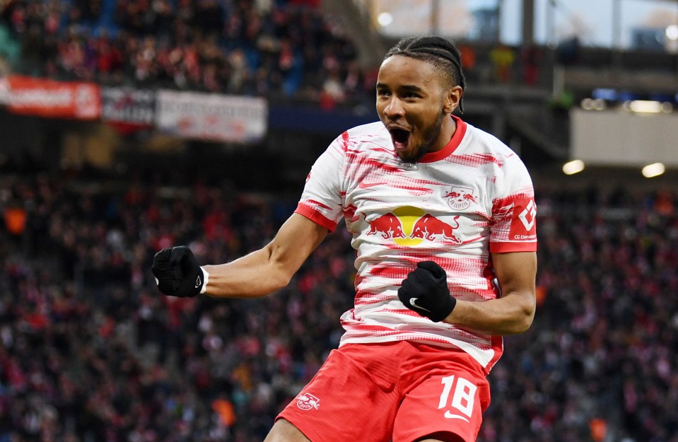 Nkunku scored seven goals in the Champions League this season for Leipzig