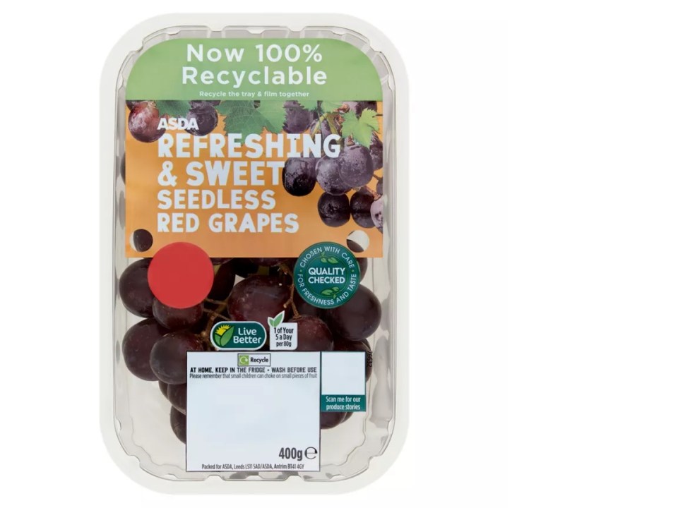 Asda has a two for £2 deal on grapes