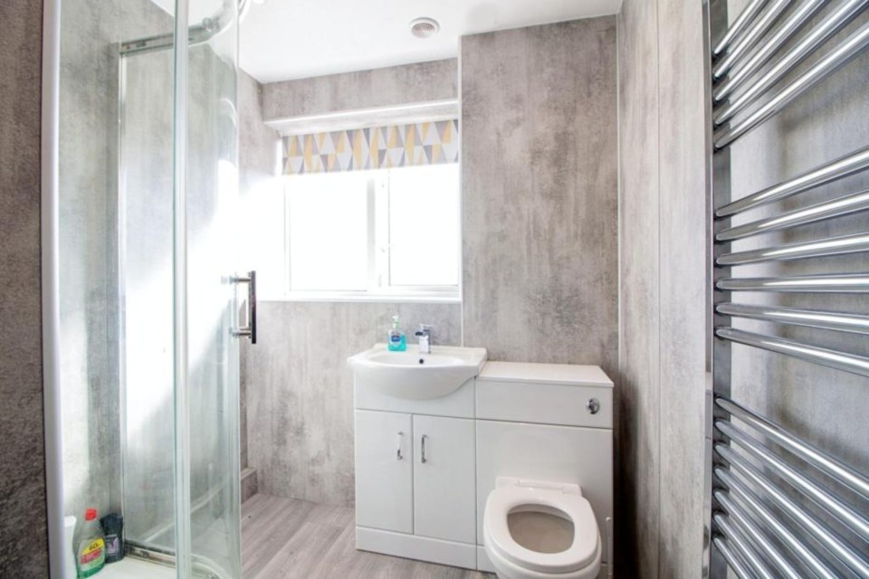 A smart bathroom is accessible on the first floor of the property and can be used by bedrooms in the house