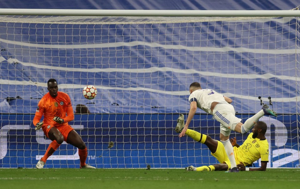 Karim Benzema ended brave Chelsea’s defence of the Champions League