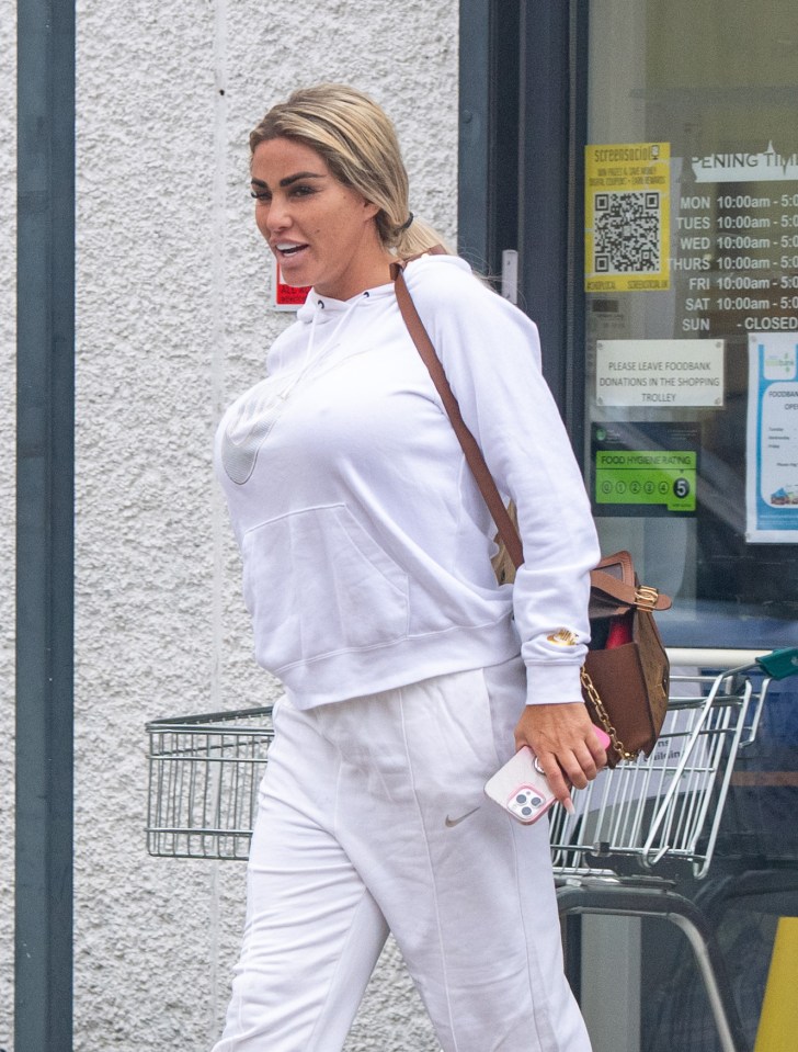 Katie Price has been spotted attending community service