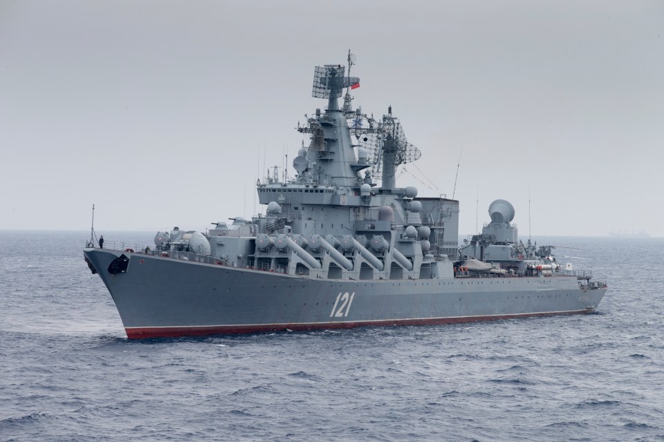 Moskva is believed to have sunk after being struck by missiles in the Black Sea