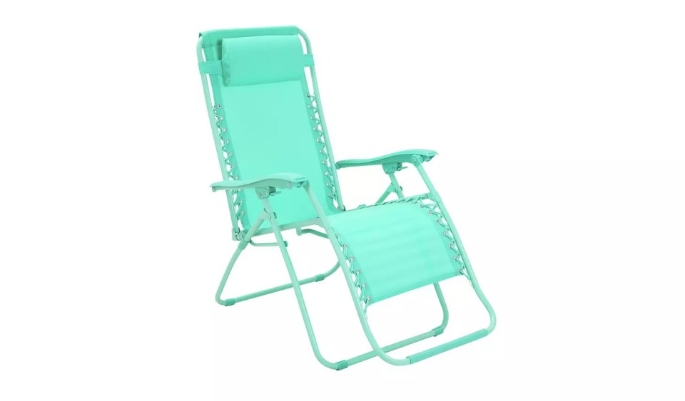 The Argos Home Zero Gravity sun lounger is now just £36