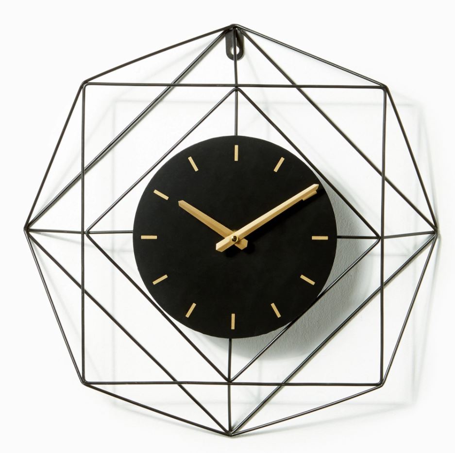 But this geometric wire clock from the Original Factory Shop is just £15