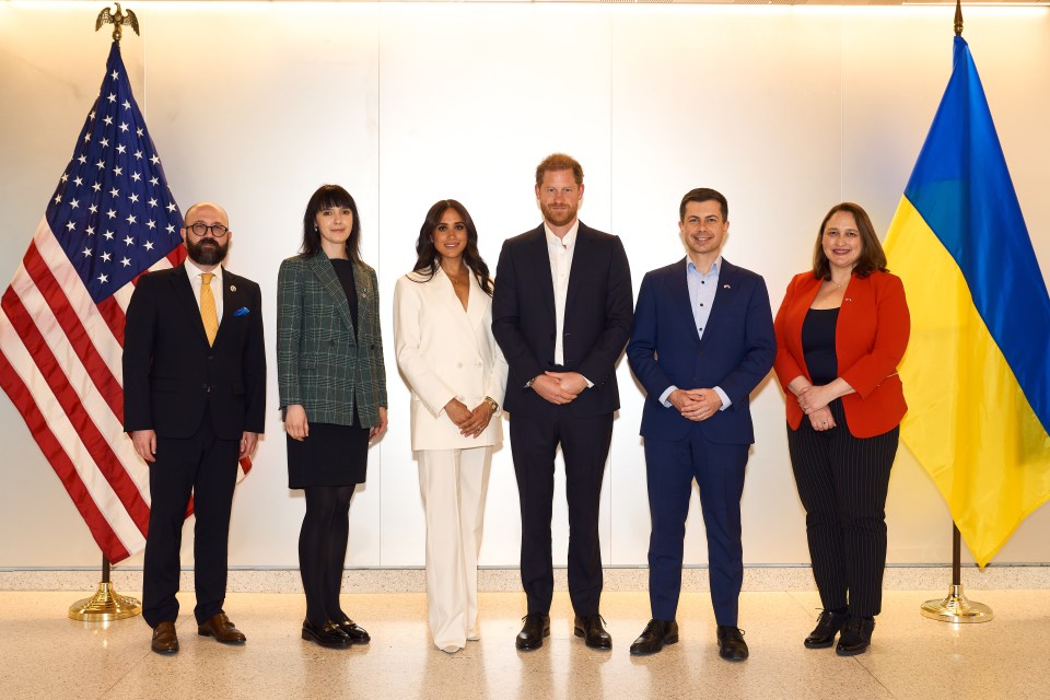 The royal couple with Maksym Konenko, Drahanchuk Inna, Pete Buttigieg and Marja Verloop