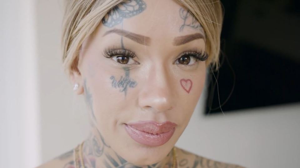 Valerie says: "I legit ask my son, what's on my face? And he's like 'you have face tattoos'"