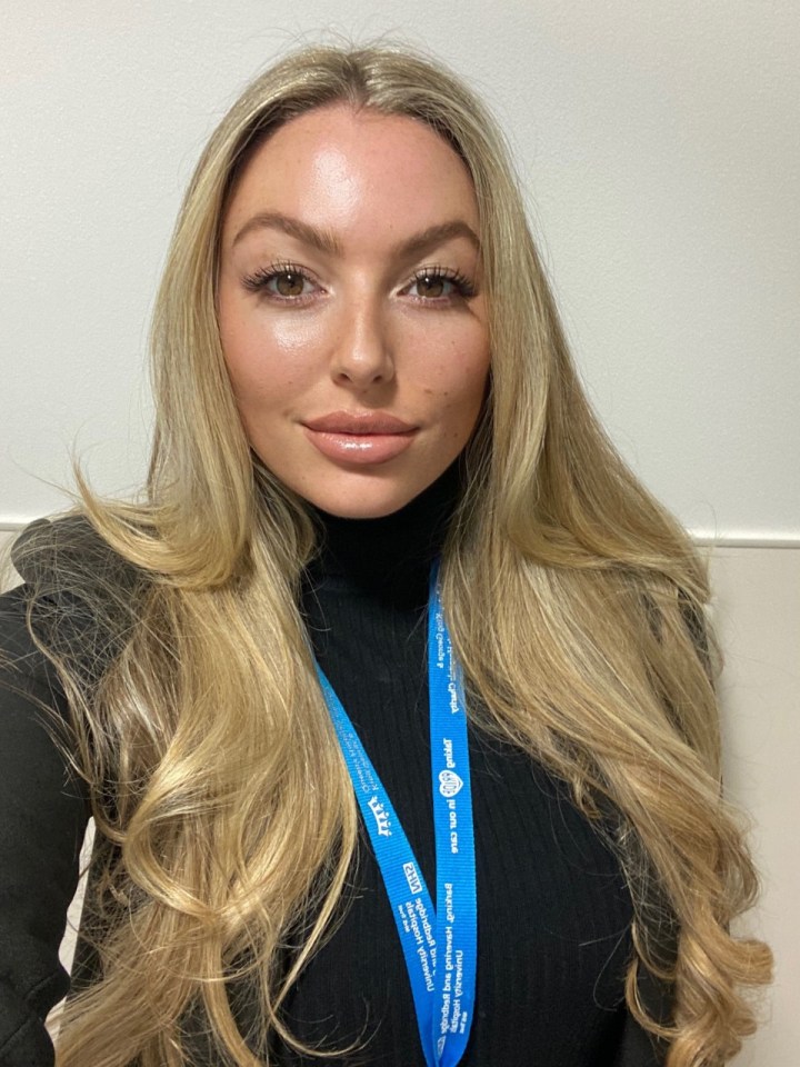 Ex-make-up artist Chloe Radley 29, is now a patient pathway coordinator after volunteering to help the jabs roll-out