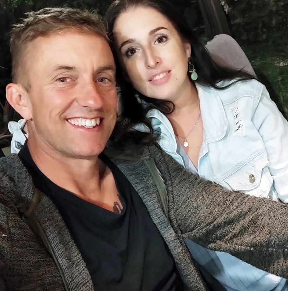 Shaun pictured with his Ukrainian wife Larysa