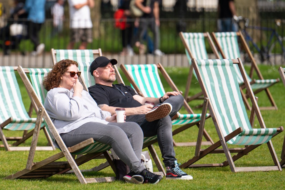 Londoners enjoyed the spring sunshine