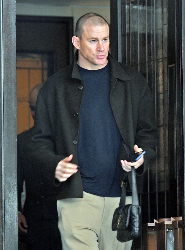 Channing Tatum seen for the first time since the alleged bust up with Thandiwe Newton during filming of Magic Mike 3