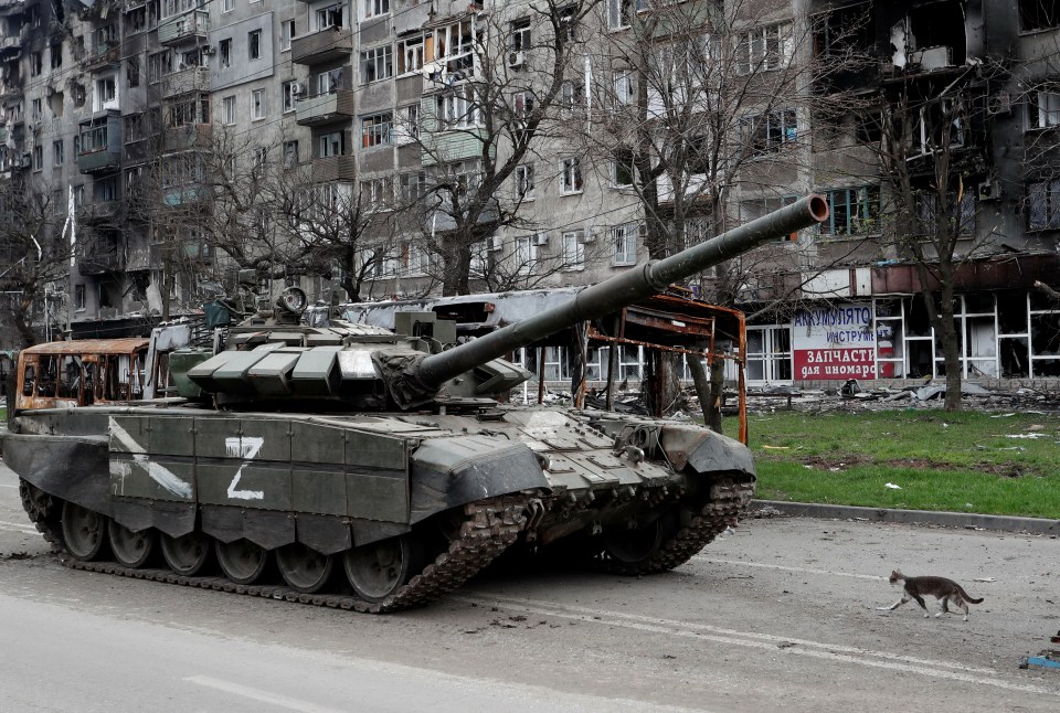 Russian troops have been bogged down in Ukraine, despite their larger military (file image)