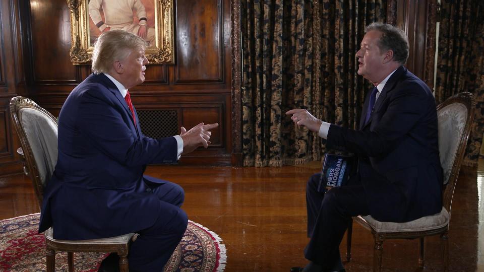 Trump stormed out of an interview with Piers Morgan in a massive row over the 'stolen' US presidential election