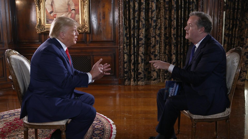 Piers’ world exclusive chat with ex POTUS Donald Trump will air on his debut show tomorrow