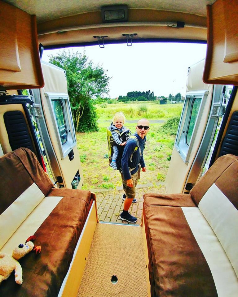 The family life and travel in their campervan