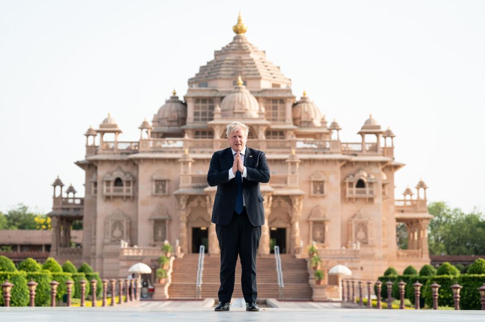 Boris Johnson's historic trade trip to India has been overshadowed by Partygate