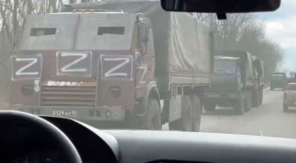 One photo shows what looks like a troop carrier with a large bolted-on armour plate-covering the windshield