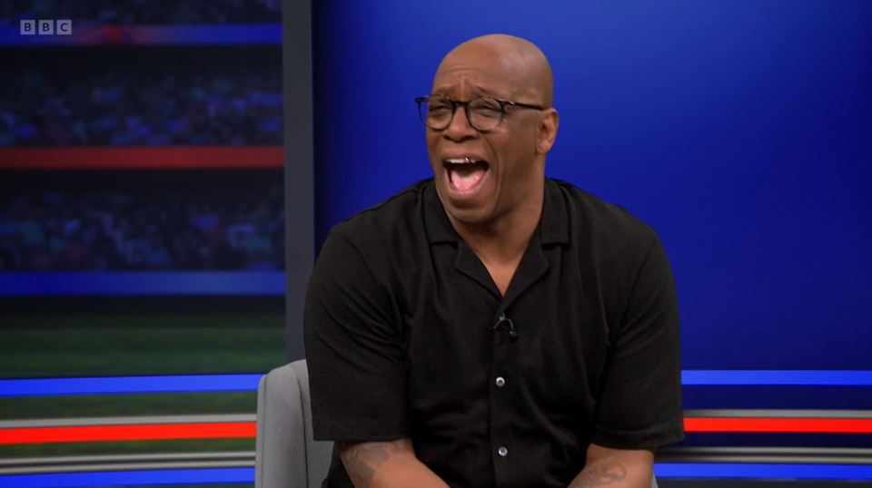 The gag made Ian Wright cackle