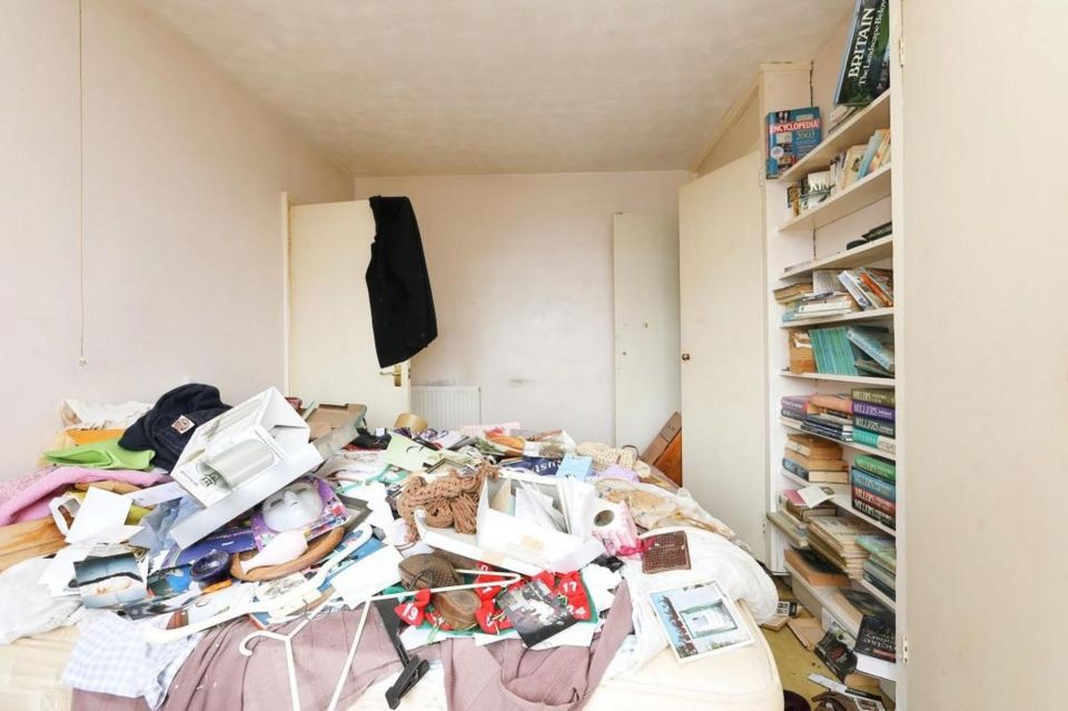 Paperwork and books were also abandoned in the property