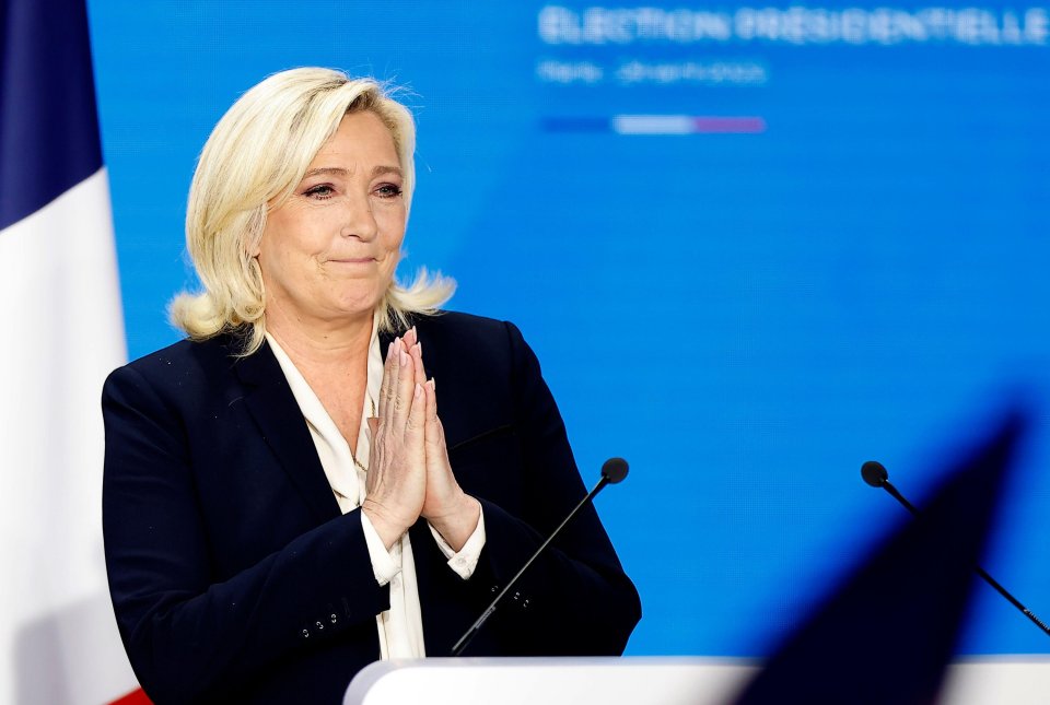 Marine Le Pen conceded defeat early on in the count